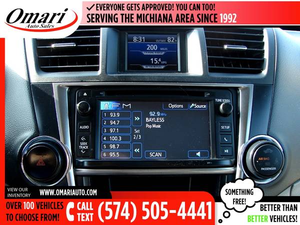 2013 Toyota Highlander 4WDV6 4 WDV 6 4-WDV-6 - - by for sale in South Bend, IN – photo 12