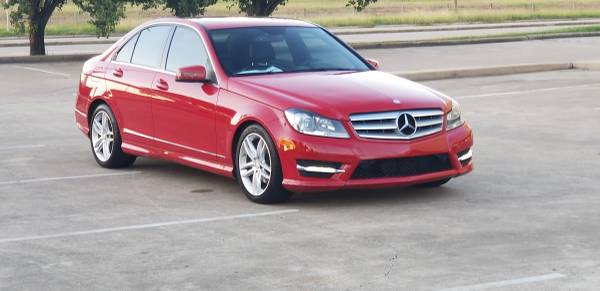 2013 MERCEDES-BENZ C250 RED for sale in Houston, TX – photo 2