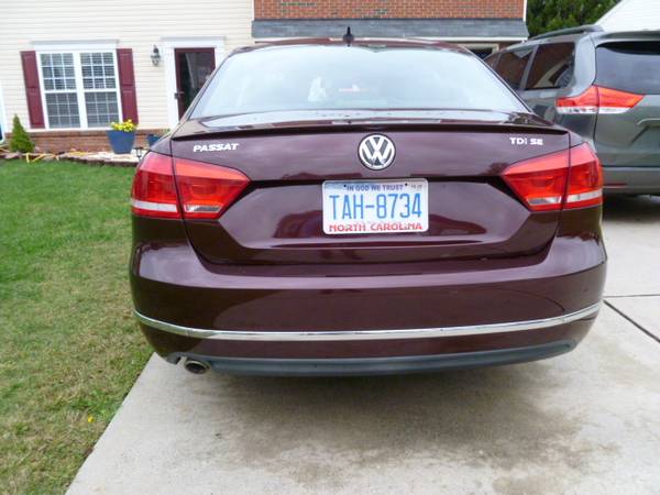 2013 VW PASSAT SE TDI - cars & trucks - by owner - vehicle... for sale in MATTHEW, NC – photo 4