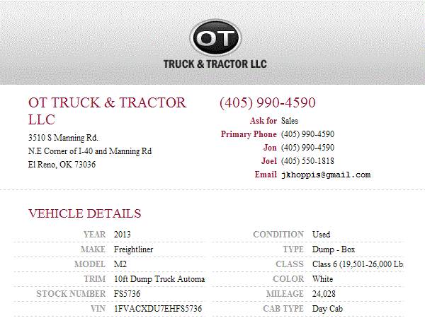 2013 Freightliner M2 10ft Dump Truck Automatic NON CDL HYD Brakes... for sale in Dallas, TX – photo 24