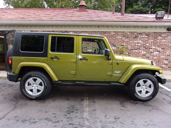 2008 Jeep Wrangler Unlimited Sahara 4x4, 127k Miles, Auto, Green, Nice for sale in Franklin, VT – photo 2