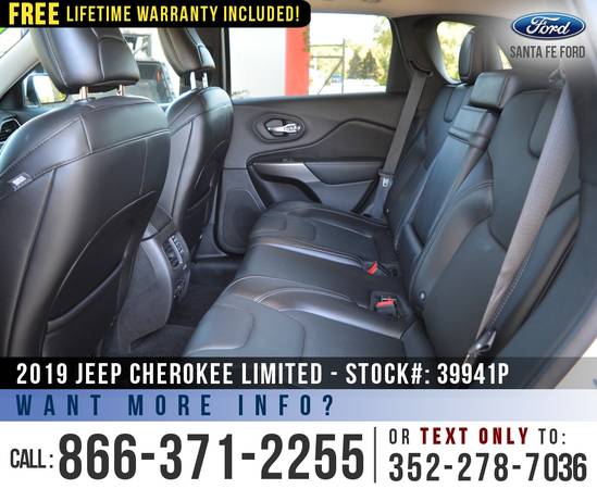 *** 2019 Jeep Cherokee Limited *** Touchscreen - Bluetooth - Homelink for sale in Alachua, FL – photo 19