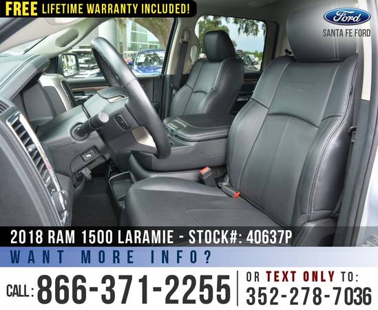 2018 RAM 1500 LARAMIE 4WD *** Bluetooth, Leather Seats, Bedliner ***... for sale in Alachua, FL – photo 10