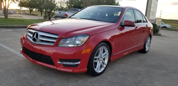 2013 MERCEDES-BENZ C250 RED for sale in Houston, TX – photo 8