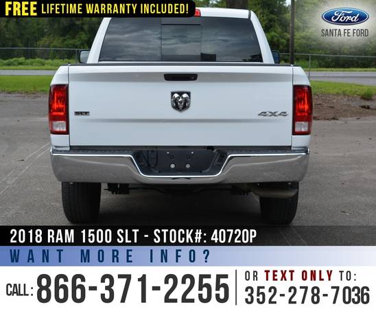 2018 RAM 1500 SLT 4WD *** Tinted Windows, SiriusXM, Camera *** -... for sale in Alachua, FL – photo 6
