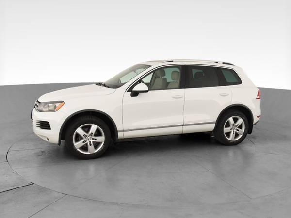 2013 VW Volkswagen Touareg TDI Lux Sport Utility 4D suv White - -... for sale in Long Beach, CA – photo 4