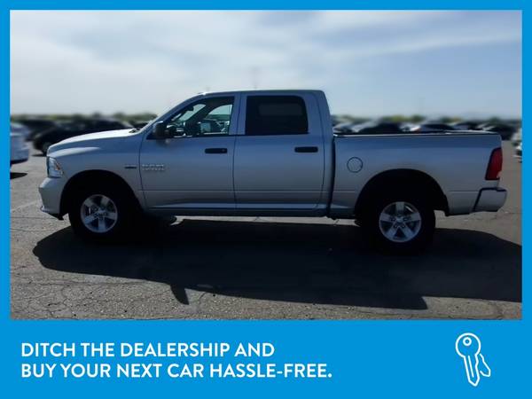 2017 Ram 1500 Crew Cab Express Pickup 4D 5 1/2 ft pickup Silver for sale in Opelousas , LA – photo 4