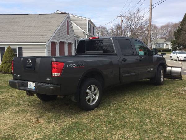 FS:2009 Nissan Titan Pro4X with plow - cars & trucks - by owner -... for sale in Bristol , RI – photo 3