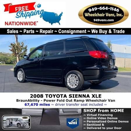 2008 Toyota Sienna XLE Wheelchair Van BraunAbility - Power Fold Out... for sale in LAGUNA HILLS, OR – photo 10