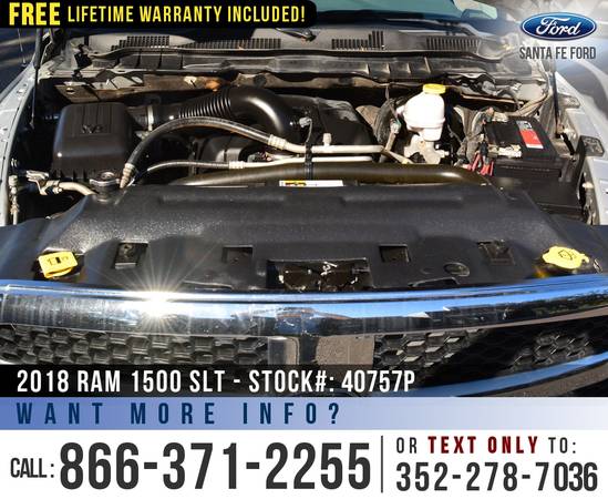 2018 RAM 1500 SLT 4WD SIRIUS, Bluetooth, Touchscreen - cars for sale in Alachua, FL – photo 18