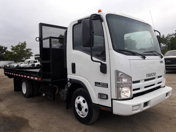 2014 ISUZU NPR 14 FEET FLATBED LOW MILES 66460 - - by for sale in San Jose, OR – photo 15