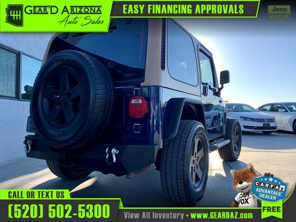 2001 Jeep WRANGLER/TJ for 13, 495 or 208 per month! - cars & for sale in Tucson, AZ – photo 11