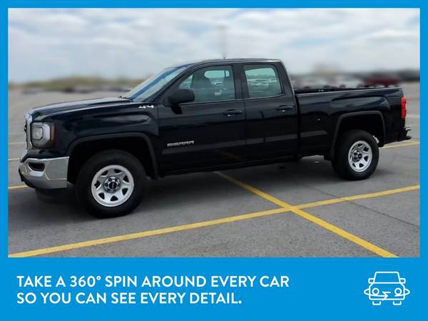 2017 GMC Sierra 1500 Double Cab Pickup 4D 6 1/2 ft pickup Black for sale in South Bend, IN – photo 3