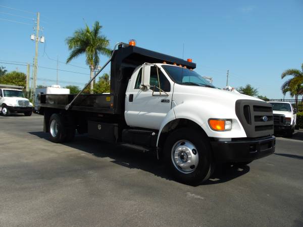 Ford F750 Flatbed 16 DUMP BODY TRUCK Dump Work flat bed DUMP TRUCK for sale in south florida, FL – photo 4