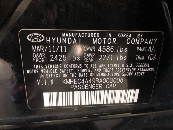 2011 Hyundai Sonata Hybrid FWD 4D Sedan/Sedan Base for sale in Cedar Falls, IA – photo 10
