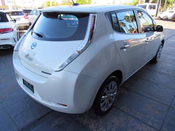 2017 Nissan LEAF S hatchback Pearl White - cars & trucks - by dealer... for sale in San Diego, CA – photo 3