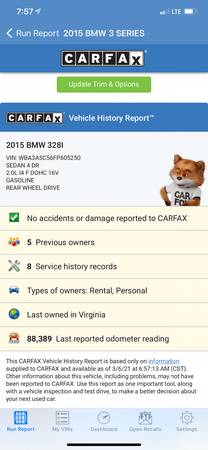 2015 BMW 328i 2 0L Turbo 88 500 Miles Clean CarFax for sale in Brooklyn, NY – photo 19