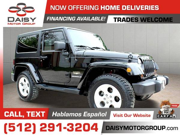 2013 Jeep Wrangler 2dr 2 dr 2-dr Sahara for only 527/mo! - cars & for sale in Round Rock, TX – photo 4