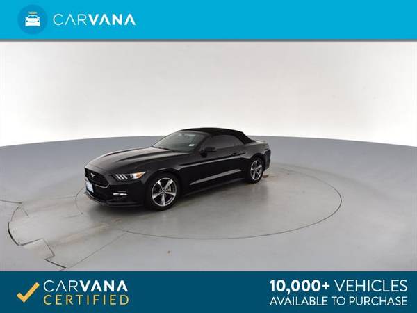 2015 Ford Mustang V6 Convertible 2D Convertible Black - FINANCE ONLINE for sale in Greensboro, NC – photo 6