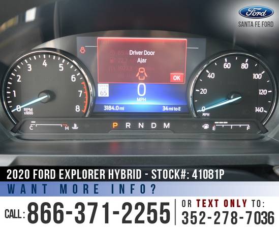 2020 FORD EXPLORER HYBRID LIMITED Leather Seats - SYNC for sale in Alachua, FL – photo 15