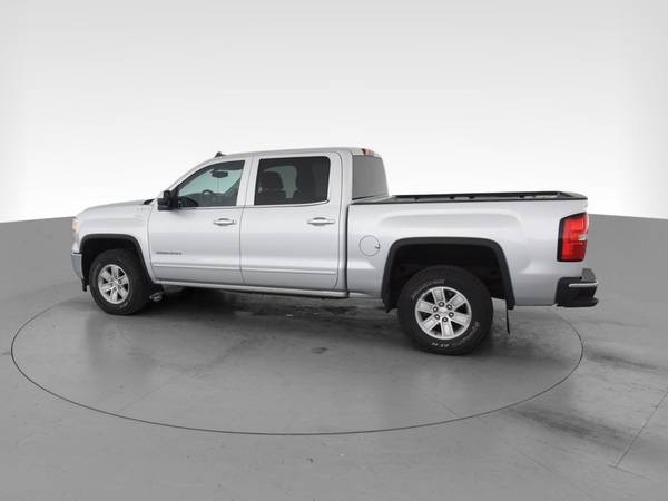 2015 GMC Sierra 1500 Crew Cab SLE Pickup 4D 6 1/2 ft pickup Silver -... for sale in Akron, OH – photo 6