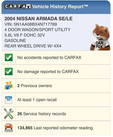 2004 NISSAN ARMADA 4WD for sale in Sacramento , CA – photo 15