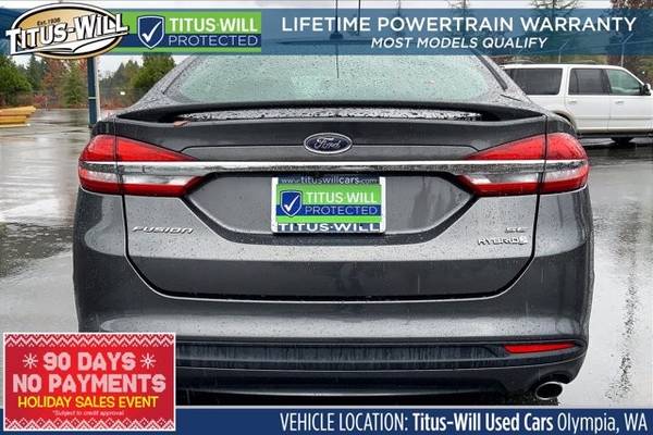 2017 Ford Fusion Electric Hybrid SE Sedan - cars & trucks - by... for sale in Olympia, WA – photo 3