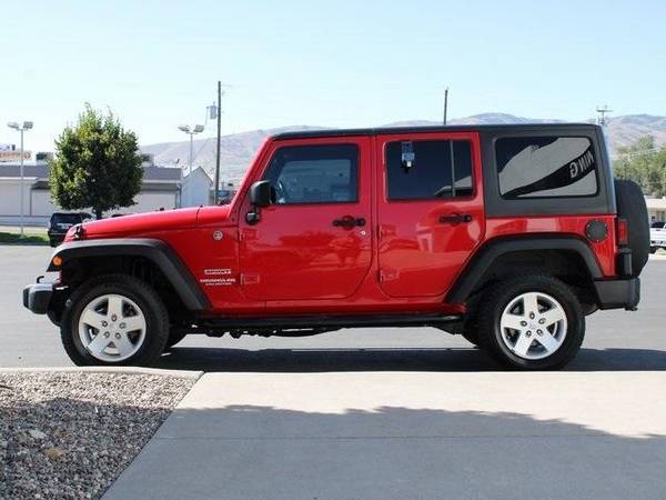 2011 Jeep Wrangler Unlimited Sport suv Flame Red Clearcoat - cars &... for sale in Pocatello, ID – photo 3