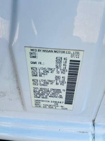 2012 Nissan NV Cargo 2500 HD S 3dr Cargo Van (4.0L V6) - We finance!... for sale in San Antonio, TX – photo 18