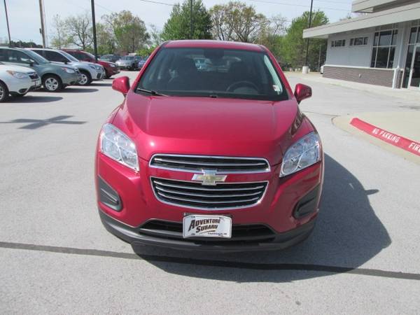 2015 Chevy Chevrolet Trax LS suv Ruby Red Metallic for sale in Fayetteville, OK – photo 2