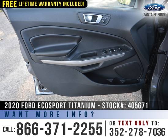 2020 FORD ECOSPORT TITANIUM *** SAVE Over $5,000 off MSRP! *** -... for sale in Alachua, FL – photo 8
