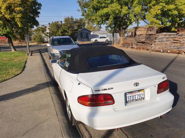 1997 TOYOYA CELICA GT MANUAL CONVERTABLE WHITE VERY CLEAN - cars &... for sale in Sacramento , CA – photo 4