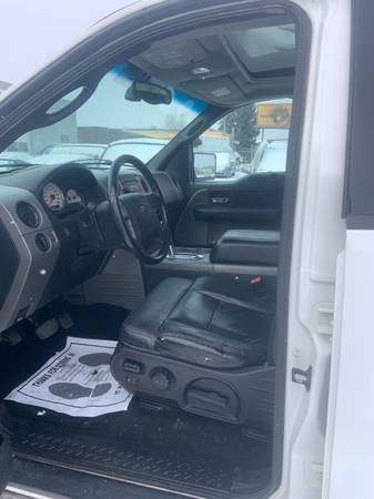 Ford F-150 Lariat 4X4Leather Sunroof heated seats White on Black for sale in Osseo, MN – photo 12
