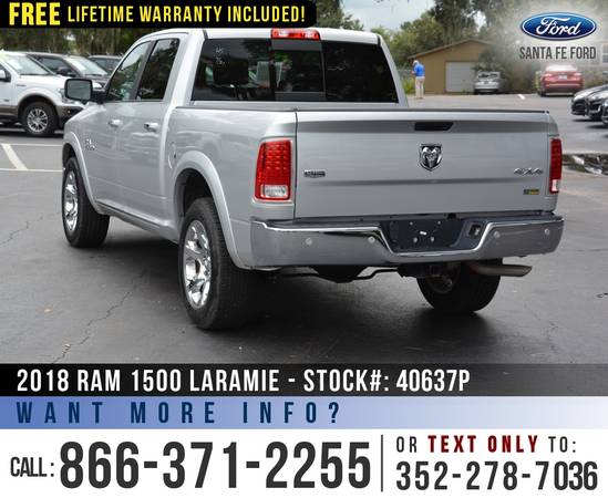 2018 RAM 1500 LARAMIE 4WD *** Apple CarPlay, SiriusXM, Bluetooth ***... for sale in Alachua, FL – photo 5