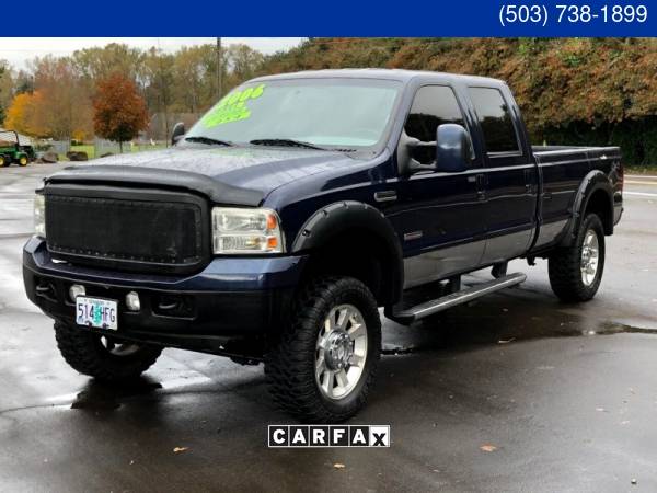 2006 FORD F-250 XLT CREW CAB 4X4 LONG BED DIESEL BULLET PROOFED XLT... for sale in Gladstone, ID – photo 2