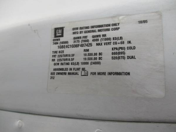 2006 CHEVROLET C4500 BOOM BUCKET TRUCK ETI LIFT 45 FT ENCLOSED... for sale in Gardena, CA – photo 18