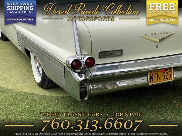 1957 Cadillac Fleetwood Restored Sedan with 52, 349 original miles for sale in Palm Desert, NY – photo 8