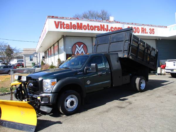 2011 Ford Super Duty F-550 DRW 9 LANDSCAPE DUMP TRUCK, PLOW SALTER for sale in South Amboy, MD – photo 3