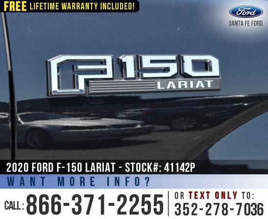 2020 FORD F150 LARIAT 4WD Warranty - Tonneau Cover - SYNC for sale in Alachua, FL – photo 9