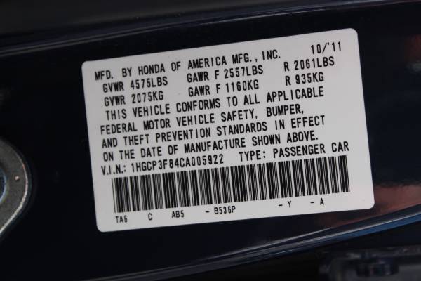 2012 Honda Accord EX-L V6 *LOW MILES* #190403C for sale in Aurora, CO – photo 23