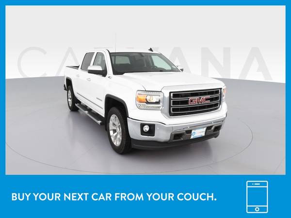 2015 GMC Sierra 1500 Crew Cab SLT Pickup 4D 5 3/4 ft pickup White for sale in Beaumont, TX – photo 12