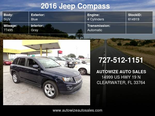 2016 Jeep Compass Latitude 2 0L - - by dealer for sale in Clearwater, FL – photo 8