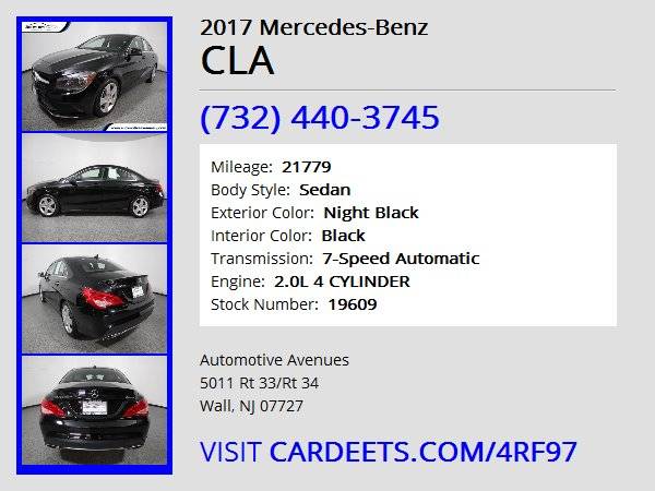 2017 Mercedes-Benz CLA, Night Black for sale in Wall, NJ – photo 22