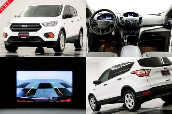 FOUR NEW TIRES! CAMERA! 2018 Ford ESCAPE S SUV White BLUETOOTH for sale in Clinton, MO
