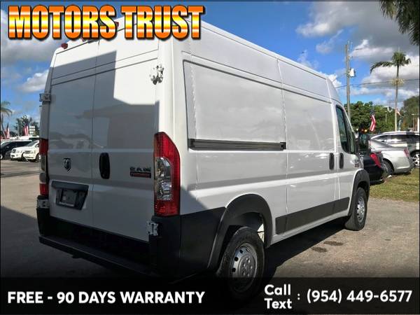 2019 Ram ProMaster Cargo Van 2500 High Roof 136" WB BAD CREDIT NO... for sale in Miami, FL – photo 7