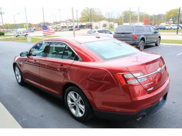 2014 Ford Taurus sedan SEL - Ford Ruby Red Metallic Tinted - cars &... for sale in Green Bay, WI – photo 6