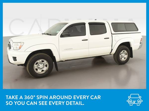 2015 Toyota Tacoma Double Cab PreRunner Pickup 4D 5 ft pickup White for sale in Flint, MI – photo 3