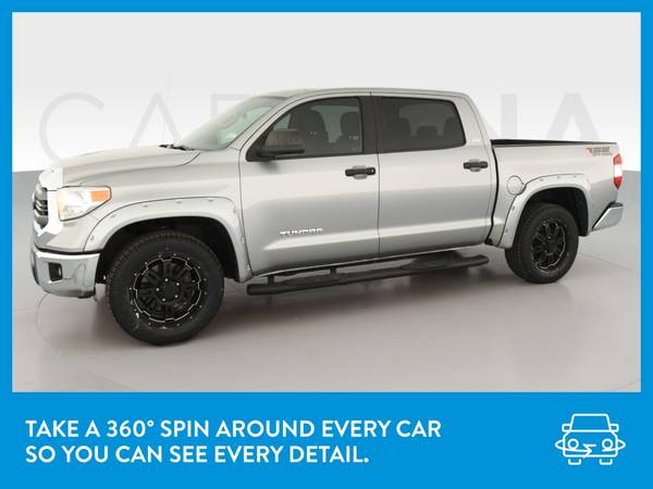 2015 Toyota Tundra CrewMax SR5 Pickup 4D 5 1/2 ft pickup Silver for sale in Providence, RI – photo 3