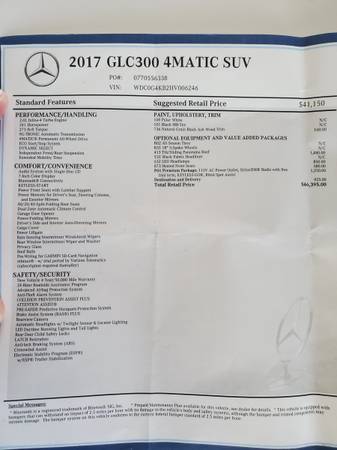 2017 GLC300 GLC 300 4MATIC AWD Clean Title Smog & Carfax 4x4 for sale in Long Beach, CA – photo 22