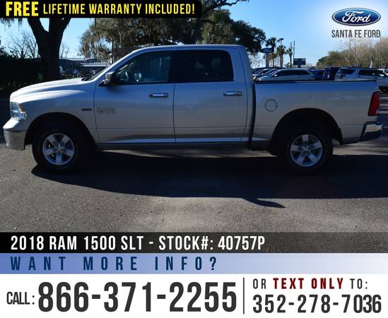 2018 RAM 1500 SLT 4WD SIRIUS, Bluetooth, Touchscreen - cars for sale in Alachua, FL – photo 4